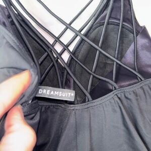 Dreamsuit Black One Piece Tummy‎ Control Swimsuit Cross Back Plus Size 18